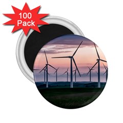 Wind Giants At Twilight 2 25  Magnets (100 Pack) 