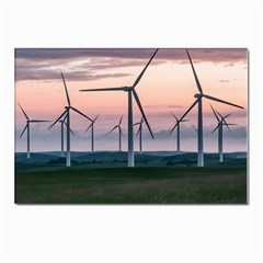 Wind Giants At Twilight Postcard 4 x 6  (pkg Of 10) by Tellerarts