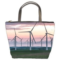 Wind Giants At Twilight Bucket Bag by Tellerarts