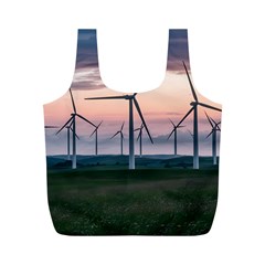 Wind Giants At Twilight Full Print Recycle Bag (m) by Tellerarts