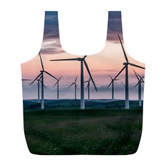 Wind Giants At Twilight Full Print Recycle Bag (l) by Tellerarts