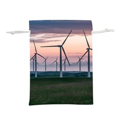 Wind Giants At Twilight Lightweight Drawstring Pouch (l) by Tellerarts