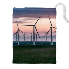 Wind Giants At Twilight Drawstring Pouch (4xl) by Tellerarts