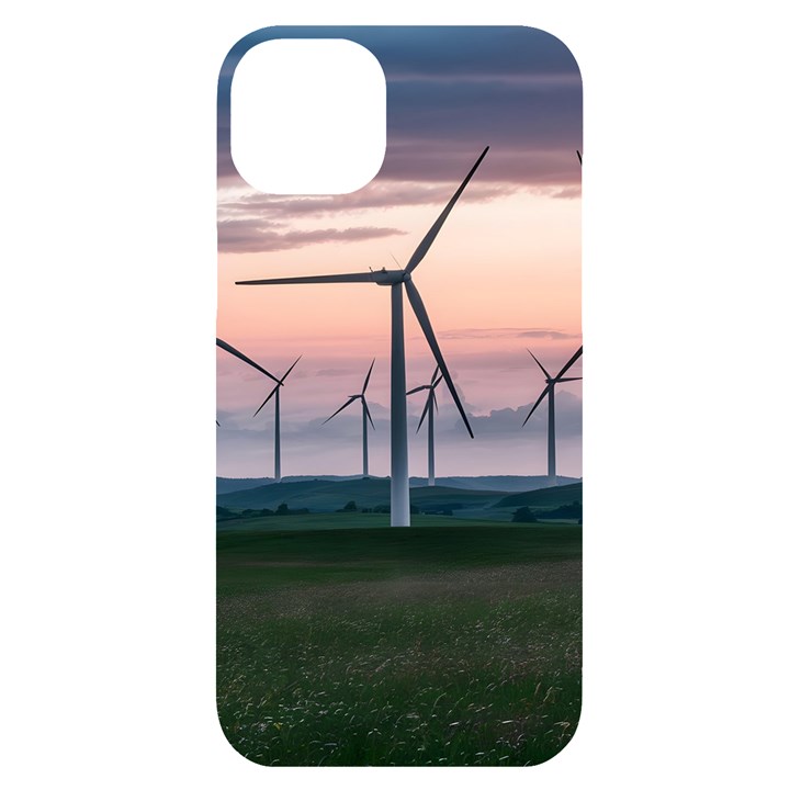 Wind Giants At Twilight iPhone 14 Plus Black UV Print Case