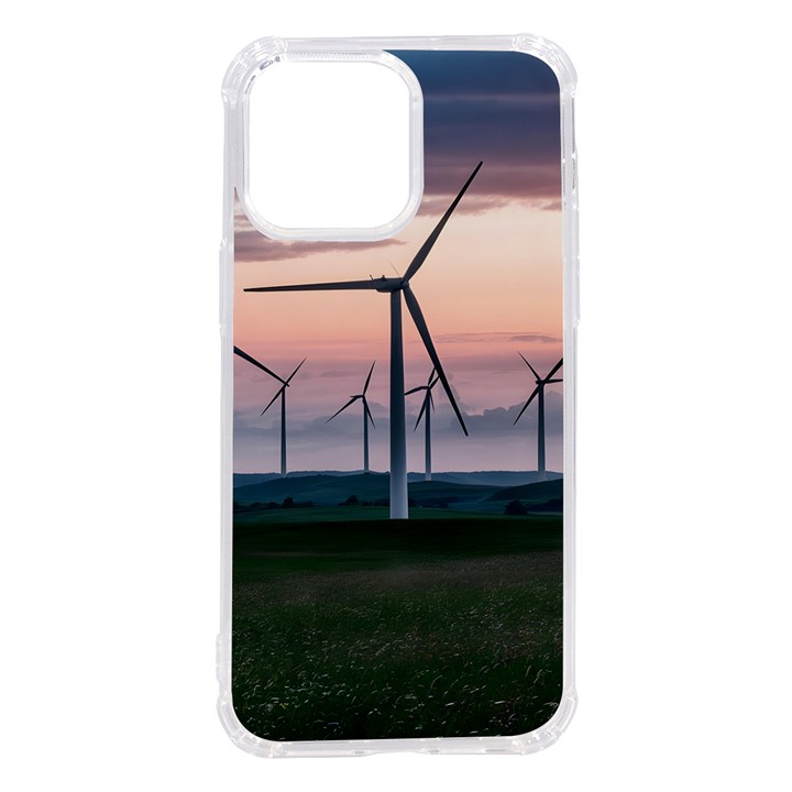 Wind Giants At Twilight iPhone 14 Pro Max TPU UV Print Case