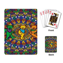 Dead Dancing Bears Grateful Dead Pattern Playing Cards Single Design (rectangle)