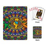 Dead Dancing Bears Grateful Dead Pattern Playing Cards Single Design (Rectangle) Back