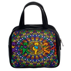 Dead Dancing Bears Grateful Dead Pattern Classic Handbag (two Sides) by Grandong