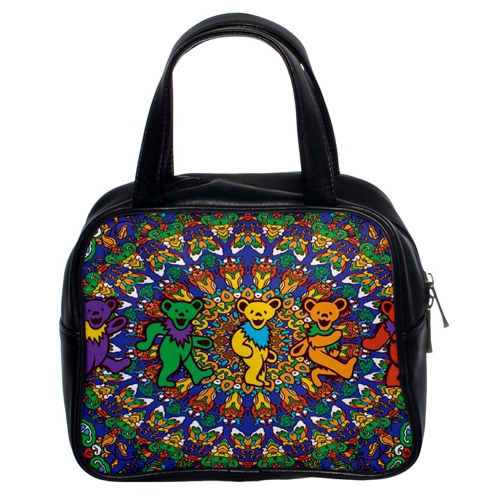 Dead Dancing Bears Grateful Dead Pattern Classic Handbag (Two Sides)