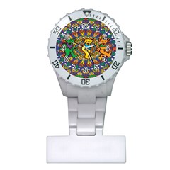 Dead Dancing Bears Grateful Dead Pattern Plastic Nurses Watch by Grandong