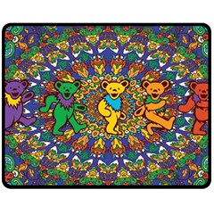 Dead Dancing Bears Grateful Dead Pattern Two Sides Fleece Blanket (medium) by Grandong