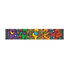 Dead Dancing Bears Grateful Dead Pattern Premium Plush Fleece Scarf (mini) by Grandong