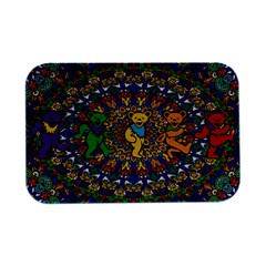 Dead Dancing Bears Grateful Dead Pattern Open Lid Metal Box (silver)   by Grandong