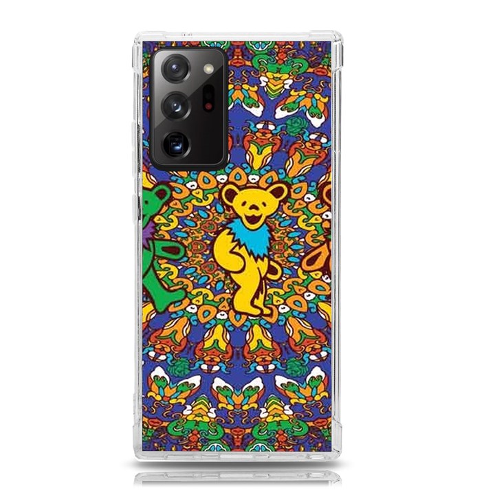 Dead Dancing Bears Grateful Dead Pattern Samsung Galaxy Note 20 Ultra TPU UV Case