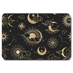 Asian Seamless Pattern With Clouds Moon Sun Stars Vector Collection Oriental Chinese Japanese Korean Large Doormat by Grandong