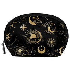 Asian Seamless Pattern With Clouds Moon Sun Stars Vector Collection Oriental Chinese Japanese Korean Accessory Pouch (large)