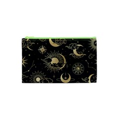 Asian Seamless Pattern With Clouds Moon Sun Stars Vector Collection Oriental Chinese Japanese Korean Cosmetic Bag (xs)