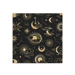 Asian Seamless Pattern With Clouds Moon Sun Stars Vector Collection Oriental Chinese Japanese Korean Satin Bandana Scarf 22  X 22 