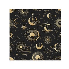 Asian Seamless Pattern With Clouds Moon Sun Stars Vector Collection Oriental Chinese Japanese Korean Square Satin Scarf (30  X 30 )