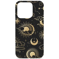 Asian Seamless Pattern With Clouds Moon Sun Stars Vector Collection Oriental Chinese Japanese Korean Iphone 15 Pro Black Uv Print Pc Hardshell Case by Grandong