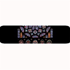 Chartres Cathedral Notre Dame De Paris Stained Glass Large Bar Mat by Grandong