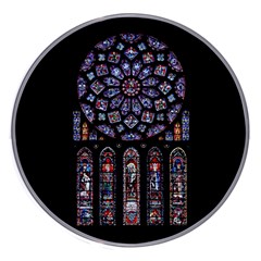 Chartres Cathedral Notre Dame De Paris Stained Glass Wireless Fast Charger(white)