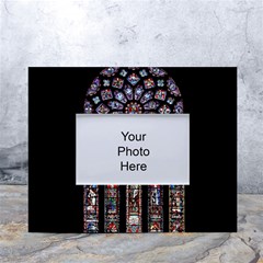 Chartres Cathedral Notre Dame De Paris Stained Glass White Tabletop Photo Frame 4 x6 