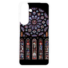 Chartres Cathedral Notre Dame De Paris Stained Glass Samsung Galaxy S24 6 2 Inch Tpu Uv Case by Grandong