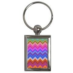 Pattern Chevron Zigzag Background Key Chain (rectangle) by Grandong