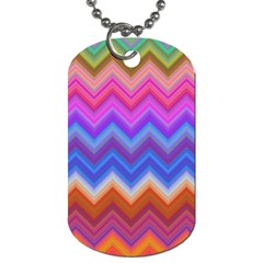 Pattern Chevron Zigzag Background Dog Tag (one Side) by Grandong