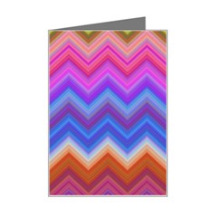 Pattern Chevron Zigzag Background Mini Greeting Card by Grandong