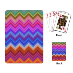 Pattern Chevron Zigzag Background Playing Cards Single Design (rectangle)