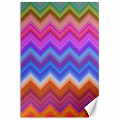 Pattern Chevron Zigzag Background Canvas 20  X 30  by Grandong