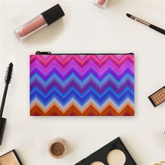 Pattern Chevron Zigzag Background Cosmetic Bag (small) by Grandong