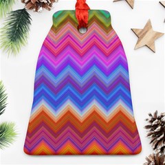 Pattern Chevron Zigzag Background Ornament (bell)