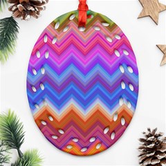 Pattern Chevron Zigzag Background Ornament (oval Filigree)