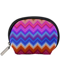 Pattern Chevron Zigzag Background Accessory Pouch (small) by Grandong