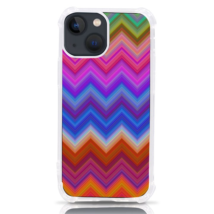 Pattern Chevron Zigzag Background iPhone 13 mini TPU UV Print Case