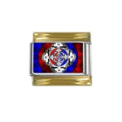 The Grateful Dead Gold Trim Italian Charm (9mm) by Grandong