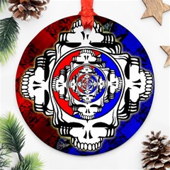 The Grateful Dead Round Ornament (two Sides) by Grandong