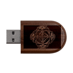 The Grateful Dead Wood Oval Usb Flash Drive