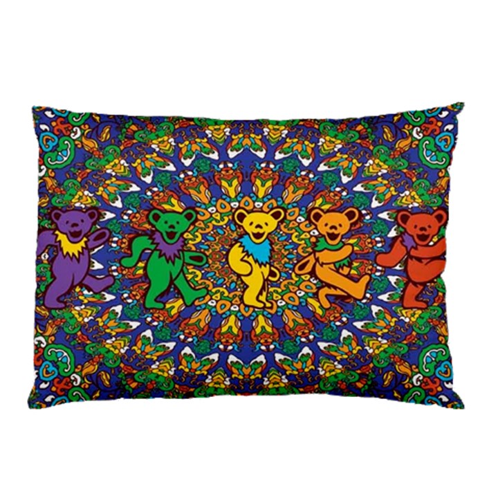 Dead Dancing Bears Grateful Dead Pattern Pillow Case