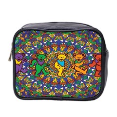 Dead Dancing Bears Grateful Dead Pattern Mini Toiletries Bag (two Sides) by Grandong