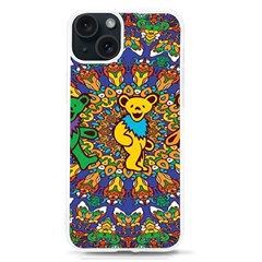 Dead Dancing Bears Grateful Dead Pattern Iphone 15 Tpu Uv Print Case by Grandong