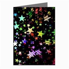 Christmas-star-gloss-lights-light Greeting Cards (pkg Of 8) by Grandong