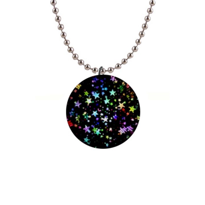 Christmas-star-gloss-lights-light 1  Button Necklace