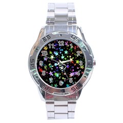 Christmas-star-gloss-lights-light Stainless Steel Analogue Watch by Grandong