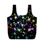 Christmas-star-gloss-lights-light Full Print Recycle Bag (M) Back