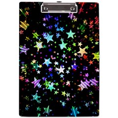 Christmas-star-gloss-lights-light A4 Acrylic Clipboard by Grandong