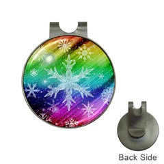 Christmas-snowflake-background Hat Clips With Golf Markers by Grandong